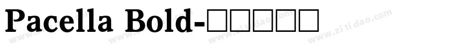 Pacella Bold字体转换